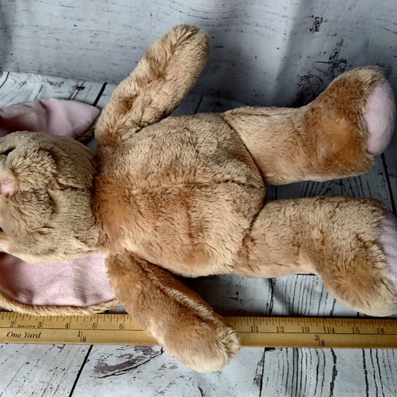 Build a Bear Bunny Lop Ear Rabbit Tan Pink Nose 16" Plush Stuffed Animal Easter - Picture 7 of 7